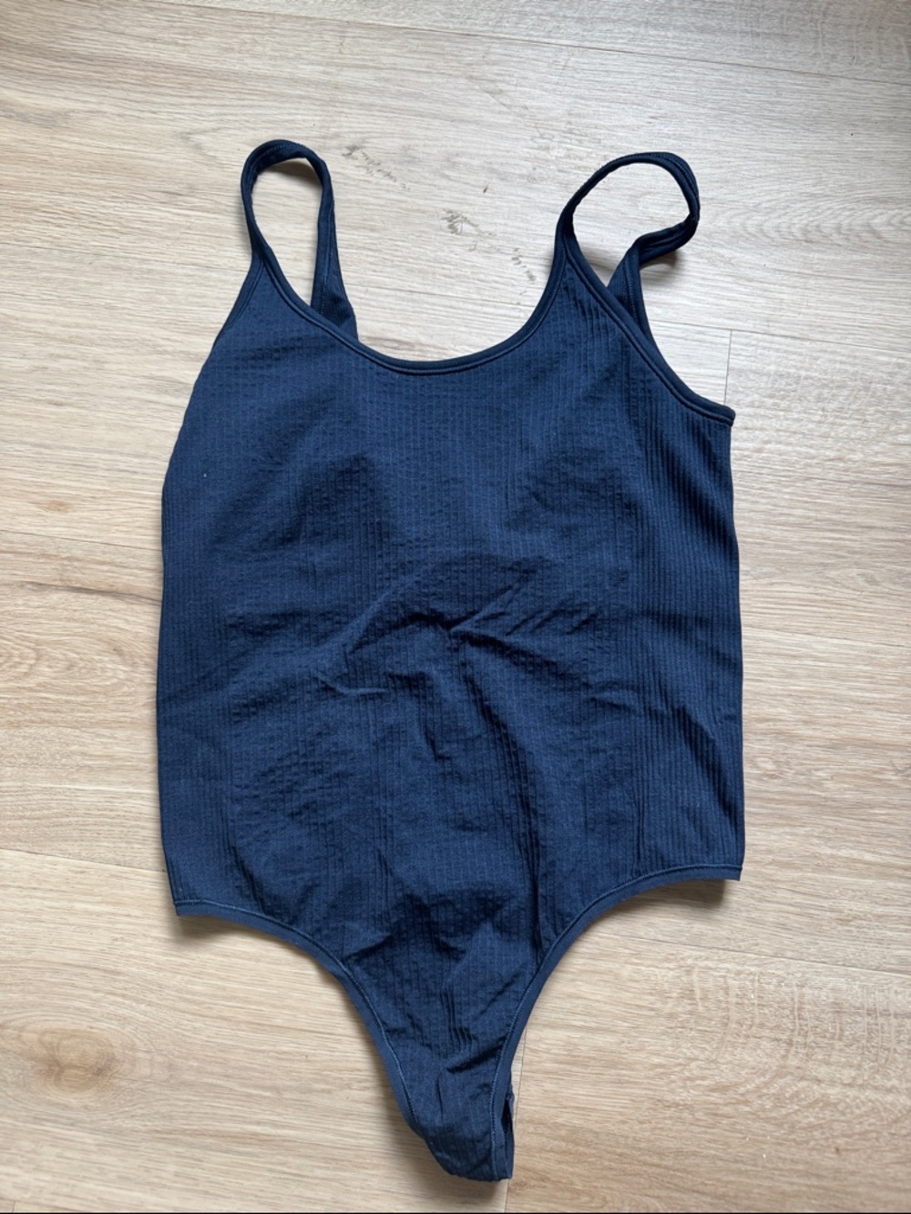 Lululemon Navy Ribbed One-Piece bodysuit